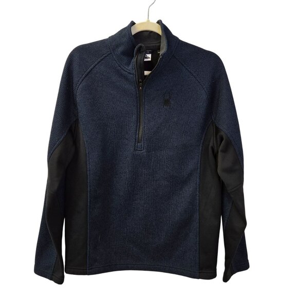Spyder Outbound Half Zip Mixed Media Sweater Jacket Size Medium - Picture 1 of 7